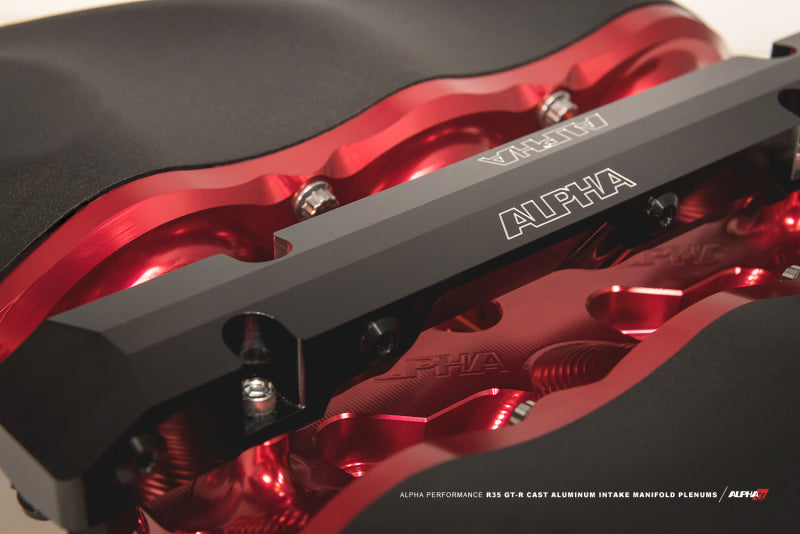 AMS Performance 2009+ Nissan GT-R R35 Alpha Carbon Intake Manifold Secondary Fuel Rail Kit ALP.07.07.0101-1