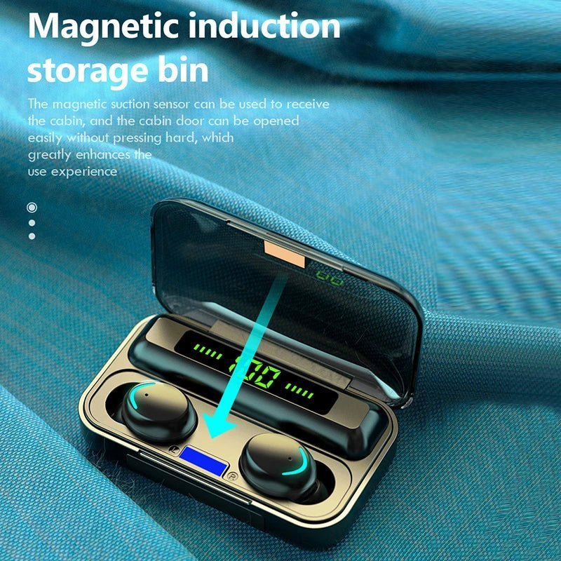 F9 - 5C Wireless Bluetooth Earphones – 9D Stereo, Waterproof, Noise Cancelling - PhishStones Products