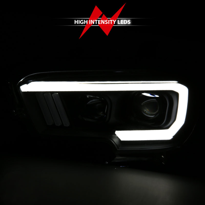 Anzo Toyota Tacoma '16-18 Projector Plank Style Switchback H.L Black Amber