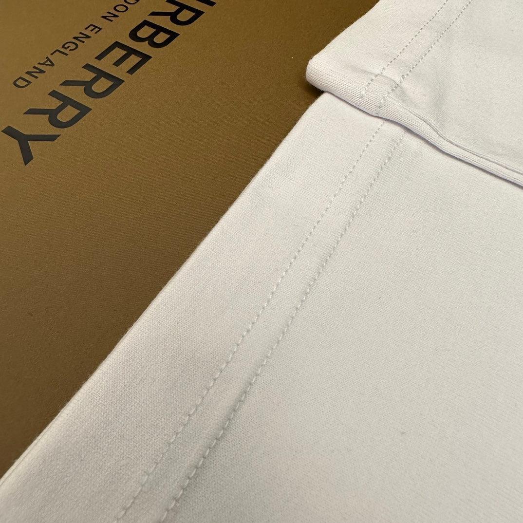 Burberry T-Shirt Without Collar 'White & Beige'