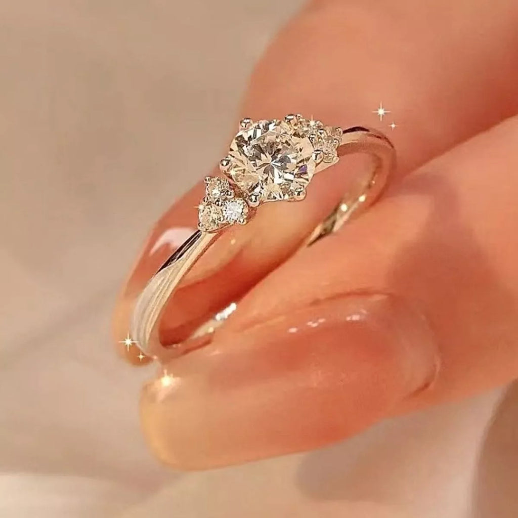 1 Carat Moissanite 925 Sterling Silver Ring