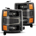 AlphaRex 14-15 Chevy 1500 PRO-Series Projector Headlights, Alpha-Black w/ Sequential Signal &  DRL 880247 *Discontinued
