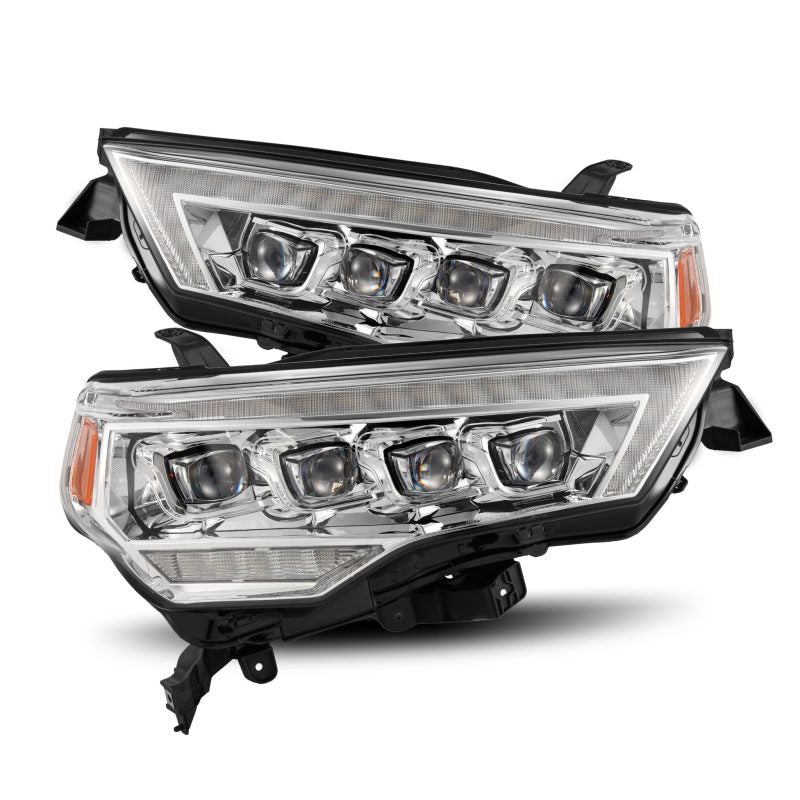 AlphaRex 14-22 Toyota 4Runner NOVA LED Proj Headlights Chrome w/ Activ Light/Seq Signal/DRL 880809 *Discontinued