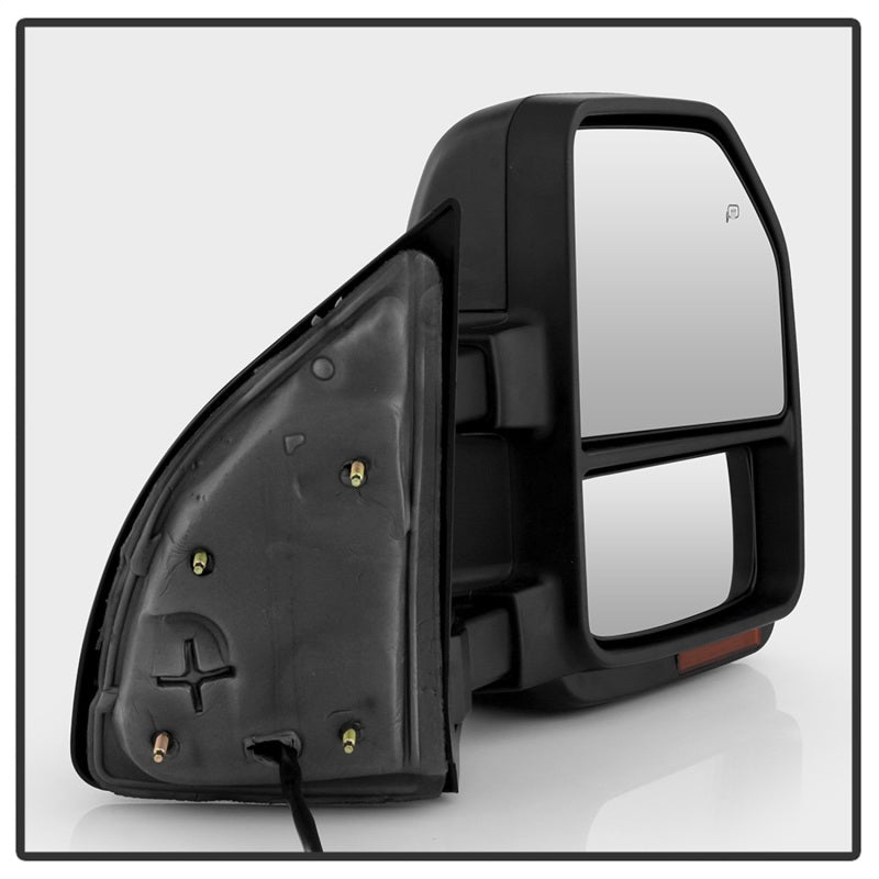 SPYDER xTune 08-15 Ford F-250 SD Heated Adj LED Signal Power Mirror - Smk (MIR-FDSD08S-G4-PW-RSM-SET) 9943126
