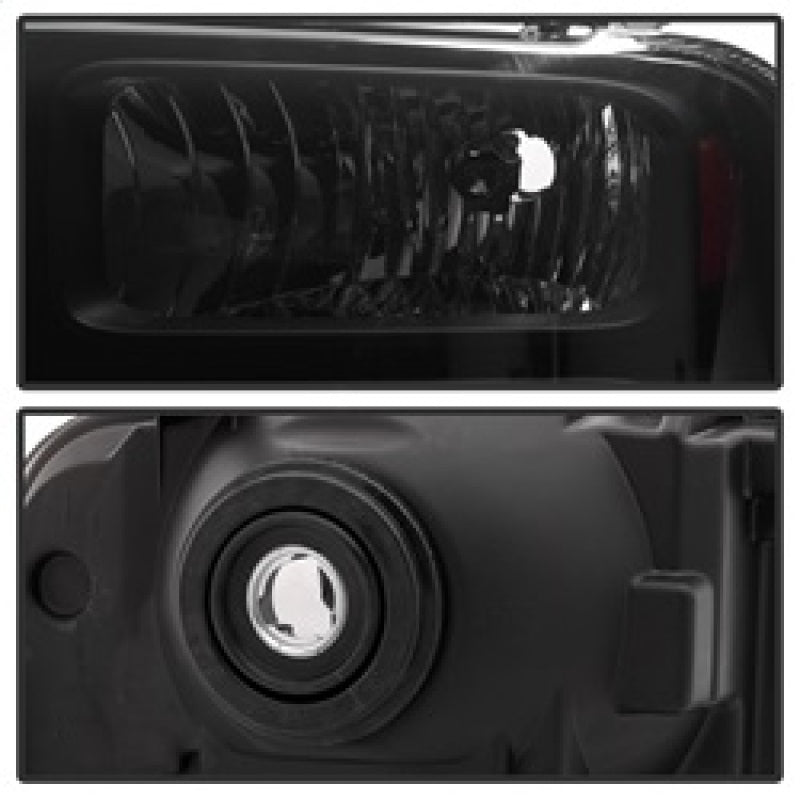 SPYDER Xtune Ford F250 F350 F450 Superduty Excursion 99-04 Headlights Black Smoked HD-JH-FF25099-HA-BSM 9033001