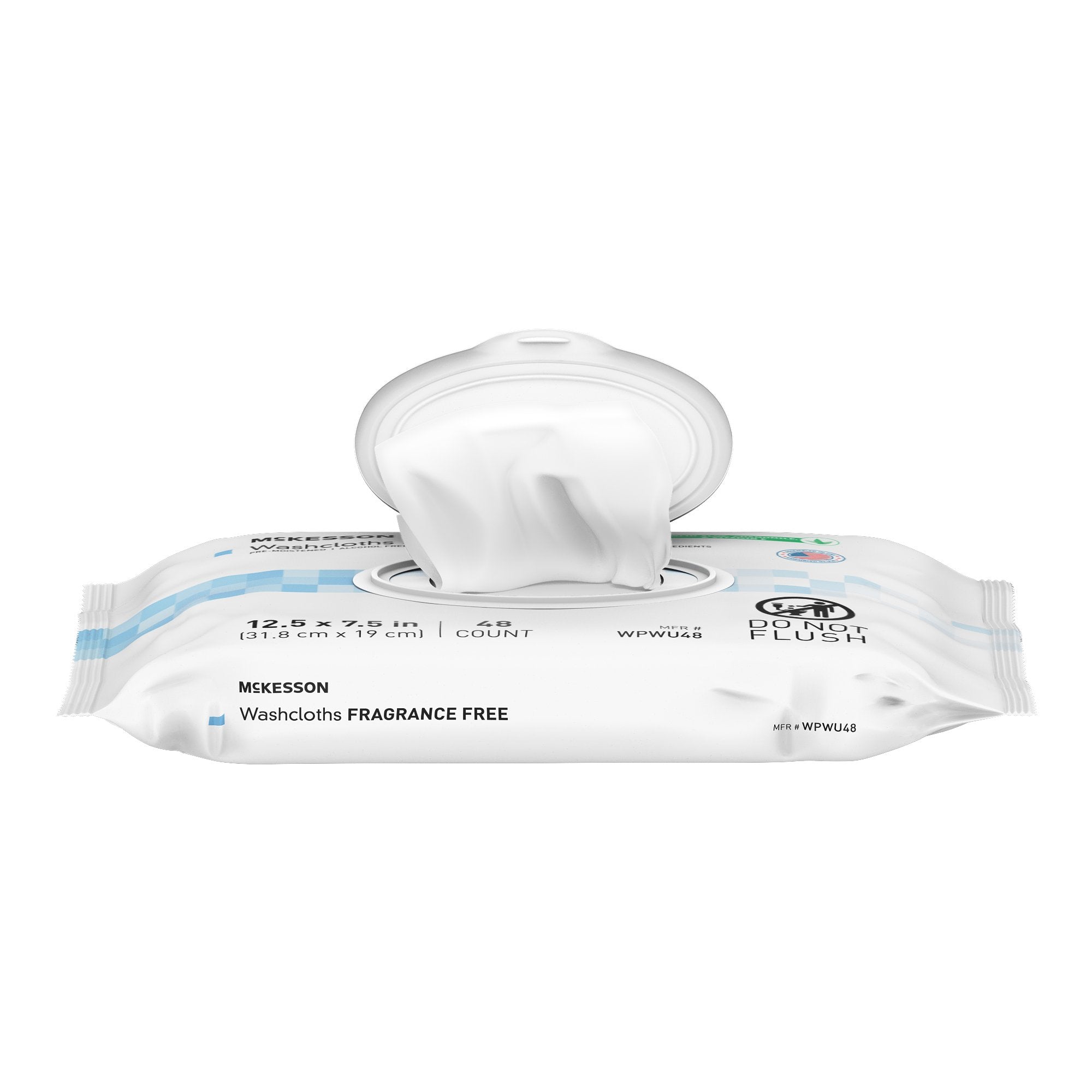 McKesson Fragrance Free Washcloths, 48 ct. WPWU48