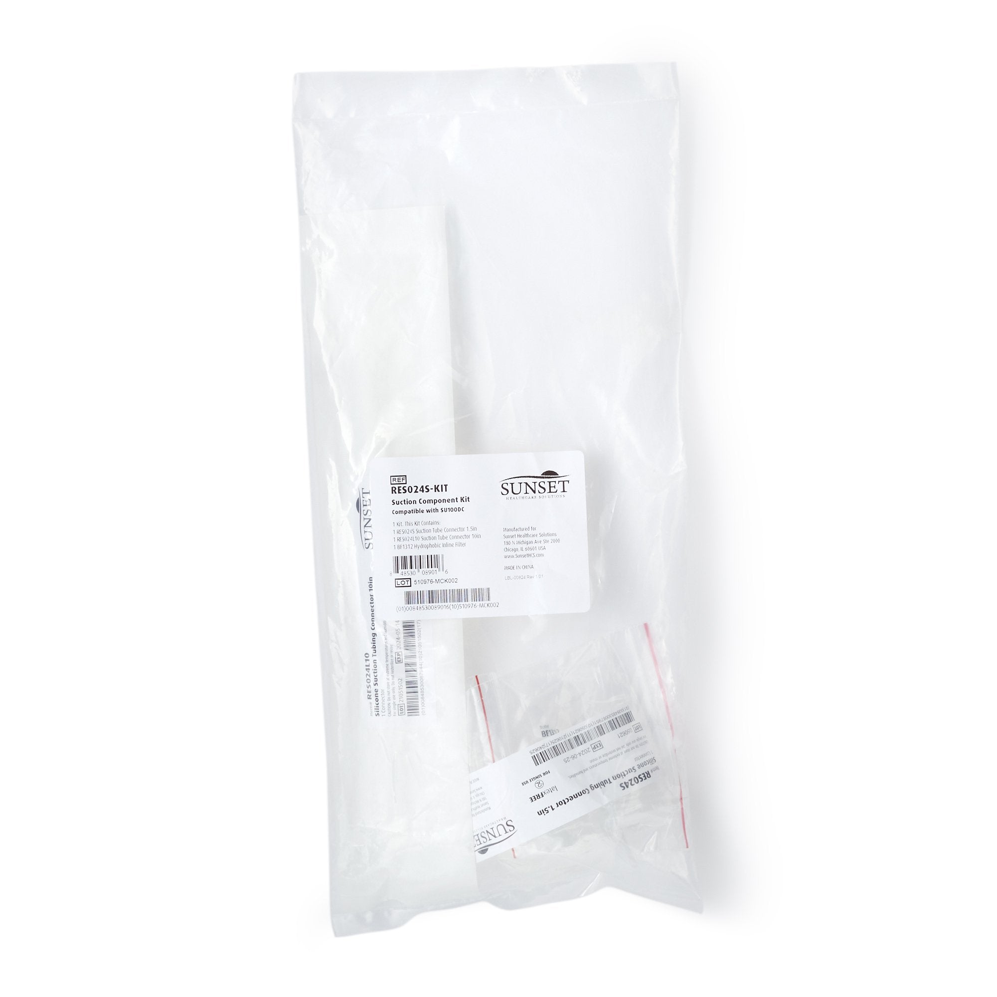 Sunset Healthcare Solutions Suction Filter Component Kit RES024S-KIT