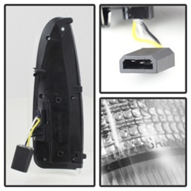 SPYDER xTune Ford Superduty F250-F650 03-07 Amber LED Mirror Signal Lens - Clear ACC-LED-FDSD99-MR-C 9924712