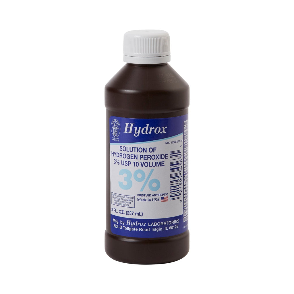 Hydrox Hydrogen Peroxide Antiseptic, 8 oz. Bottle HDX-D0011