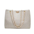 Famous Designer Pu Leather Chain Shoulder Bag/Crossbody Bags With High Quality And Large Capacity For Ladies And Girls