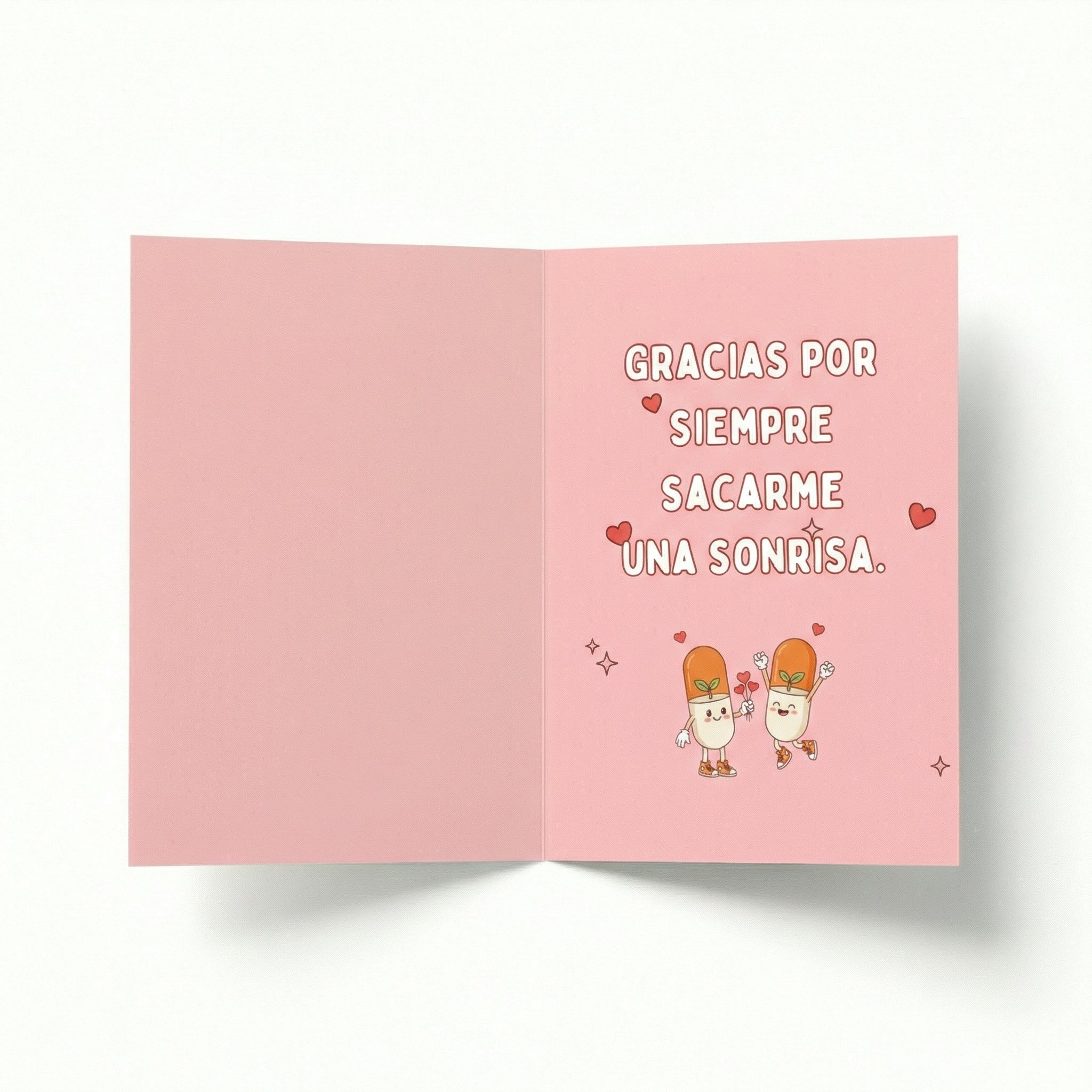 Farmacia Savia Tarjeta de Felicitación Feliz San Valentín Te Quiero (1 unidad) - PhishStones Products
