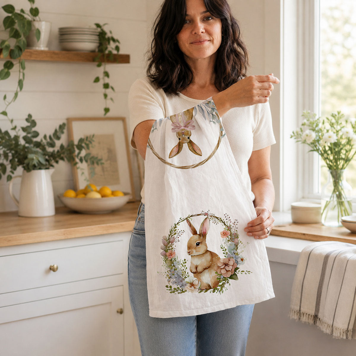 Rustic Bunny Towel