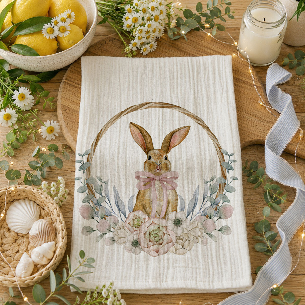 Rustic Bunny Towel