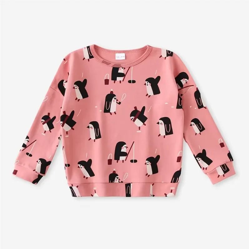 Fashion Cartoon Kids Sweatshirt – Unisex Cotton Top - PhishStones Products