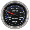 AutoMeter Gauge Vac/Boost 2-5/8in. 30Inhg-45PSI Mechanical Cobalt 7908