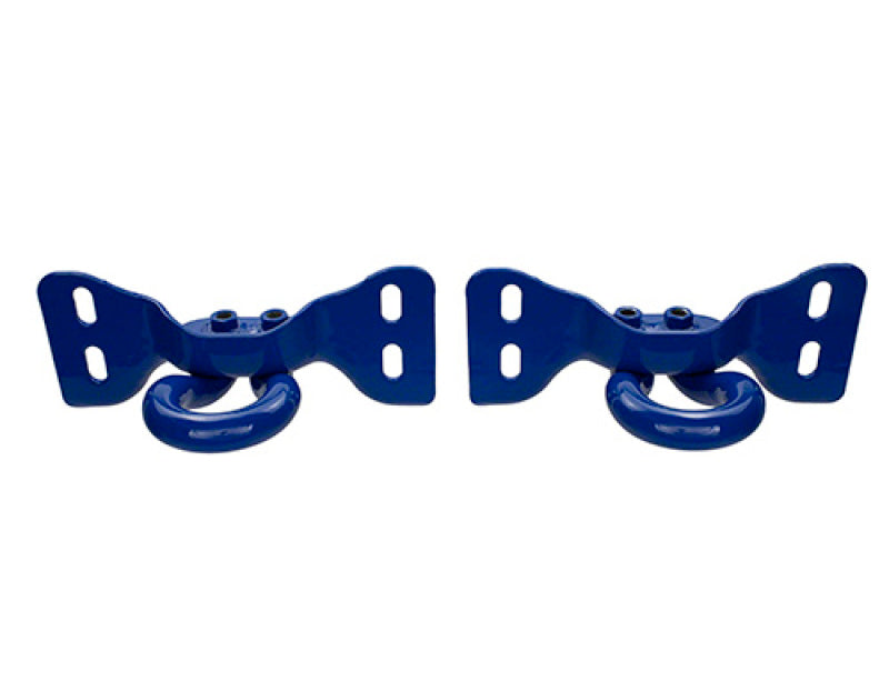 Ford Racing 17-22 Super Duty Tow Hooks - Blue (Pair) M-18954-SDB