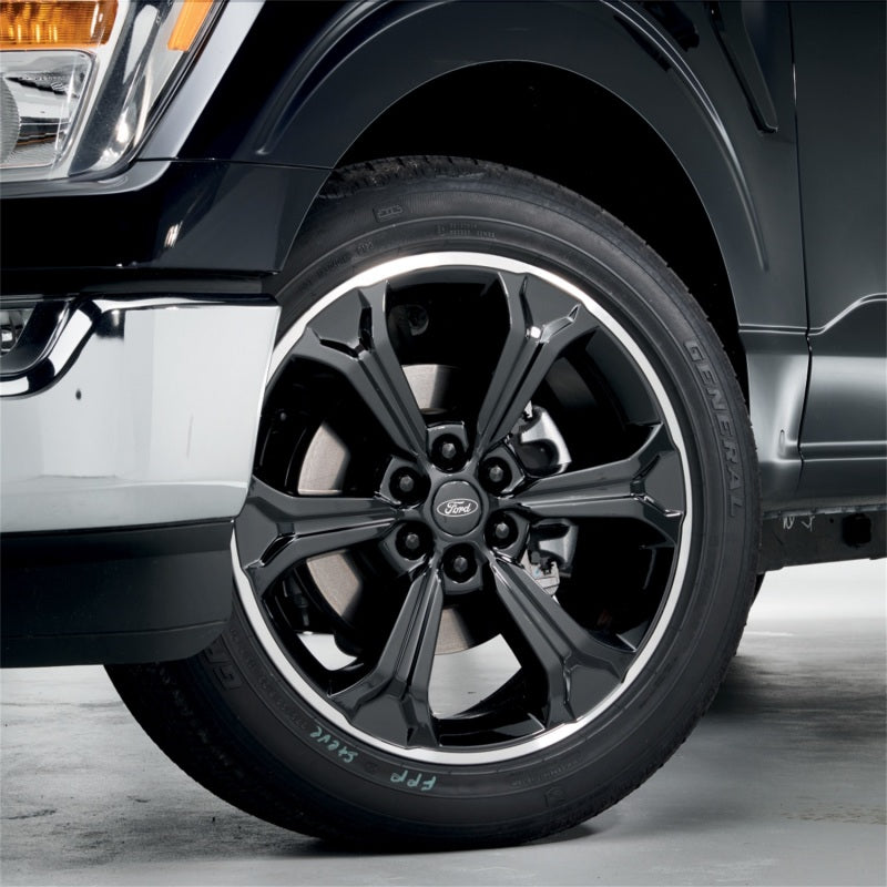 Ford Racing 15-23 F-150 22in Wheel Kit - Black w/Machined Face M-1007K-S2295B