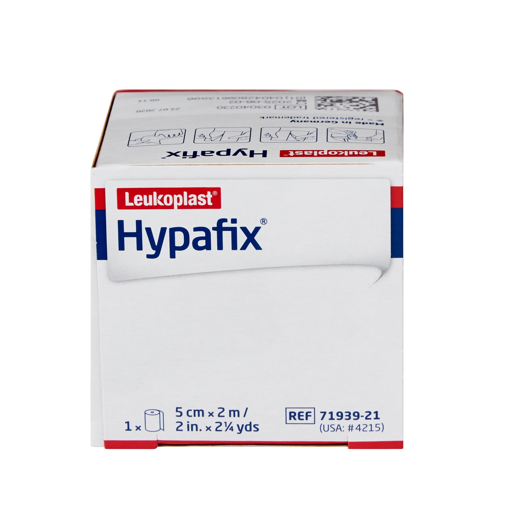 Hypafix® Nonwoven Dressing Retention Tape, 2 Inch x 2 Yard, White 4215