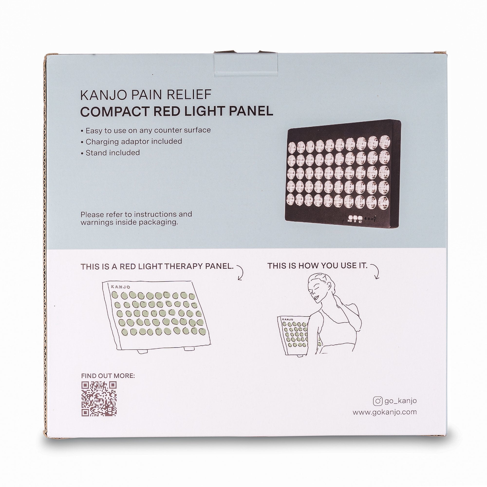 Kanjo Compact Red Light Therapy Panel KANCTRLT