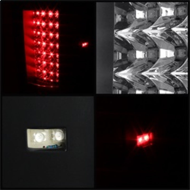 SPYDER Xtune Chevy Silverado 07-13 LED Tail Lights Black ALT-JH-CS07-LED-BK 5073716