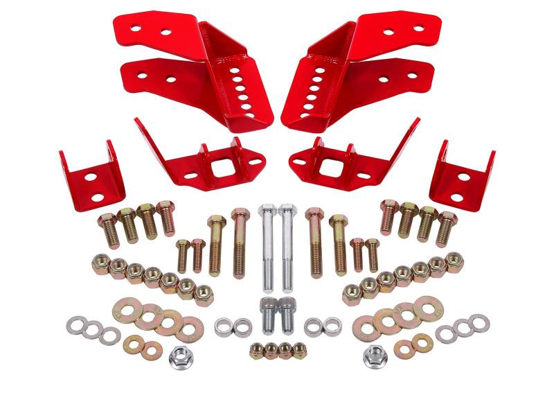 BMR Suspension BMR 78-87 G-Body Coilover Conversion Kit Rear Adjustable Shock Mount Without CAB - Red CCK462R