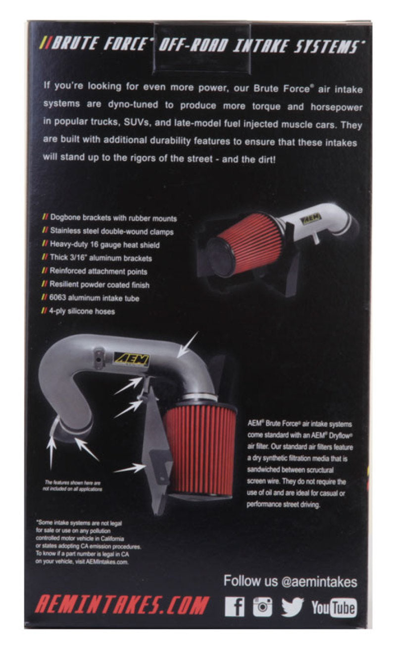AEM Induction AEM 3.5 inch x 9 inch DryFlow Conical Air Filter 21-2049BF