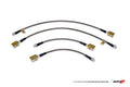 AMS Performance 2009+ Nissan GT-R R35 Alpha Short Route Style Stainless Steel Brake Lines ALP.07.01.0001-2