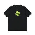 Balenciaga Black & Green T-Shirt Without Collar
