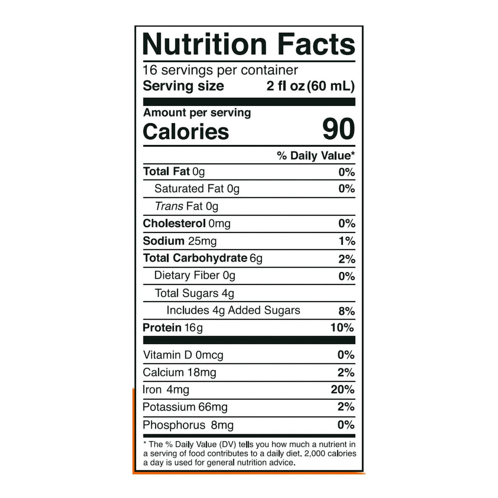 Vidafuel Wellness Protein Drink with Collagen and Whey, Orange Burst Flavor 03-322A