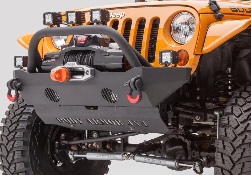 Body Armor 4x4 07-18 Jeep Wrangler JK Front Bumper Mid Stubby JK-19532