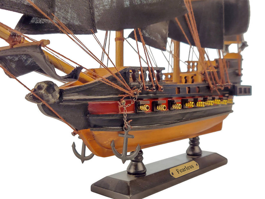 Wooden Fearless Black Sails Limited Model Pirate Ship 15""