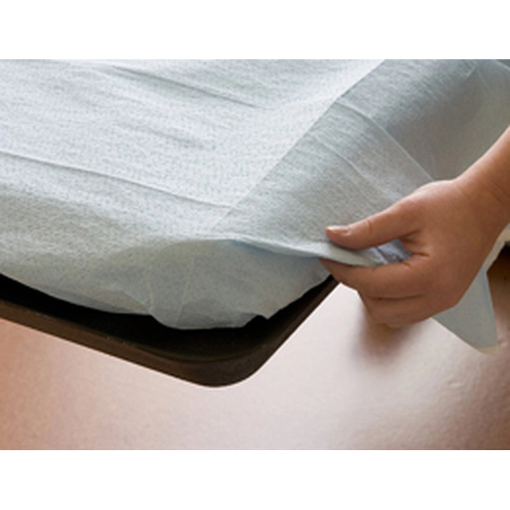 Graham Medical Blue / White Flat Stretcher Sheet, 40 x 90 Inch 52166