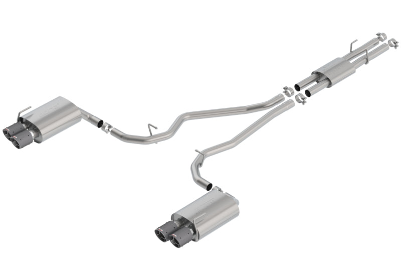 Borla 2020 Ford Explorer ST 3.0L V6 2.25in ATAK Exhaust - Carbon Fiber Tips 140821CF