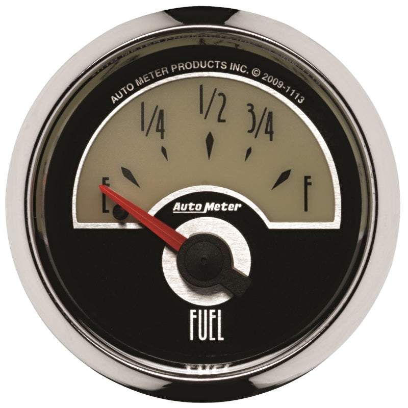 AutoMeter Gauge Fuel Level 2-1/16in. 0 Ohm(e) to 90 Ohm(f) Elec Cruiser 1113