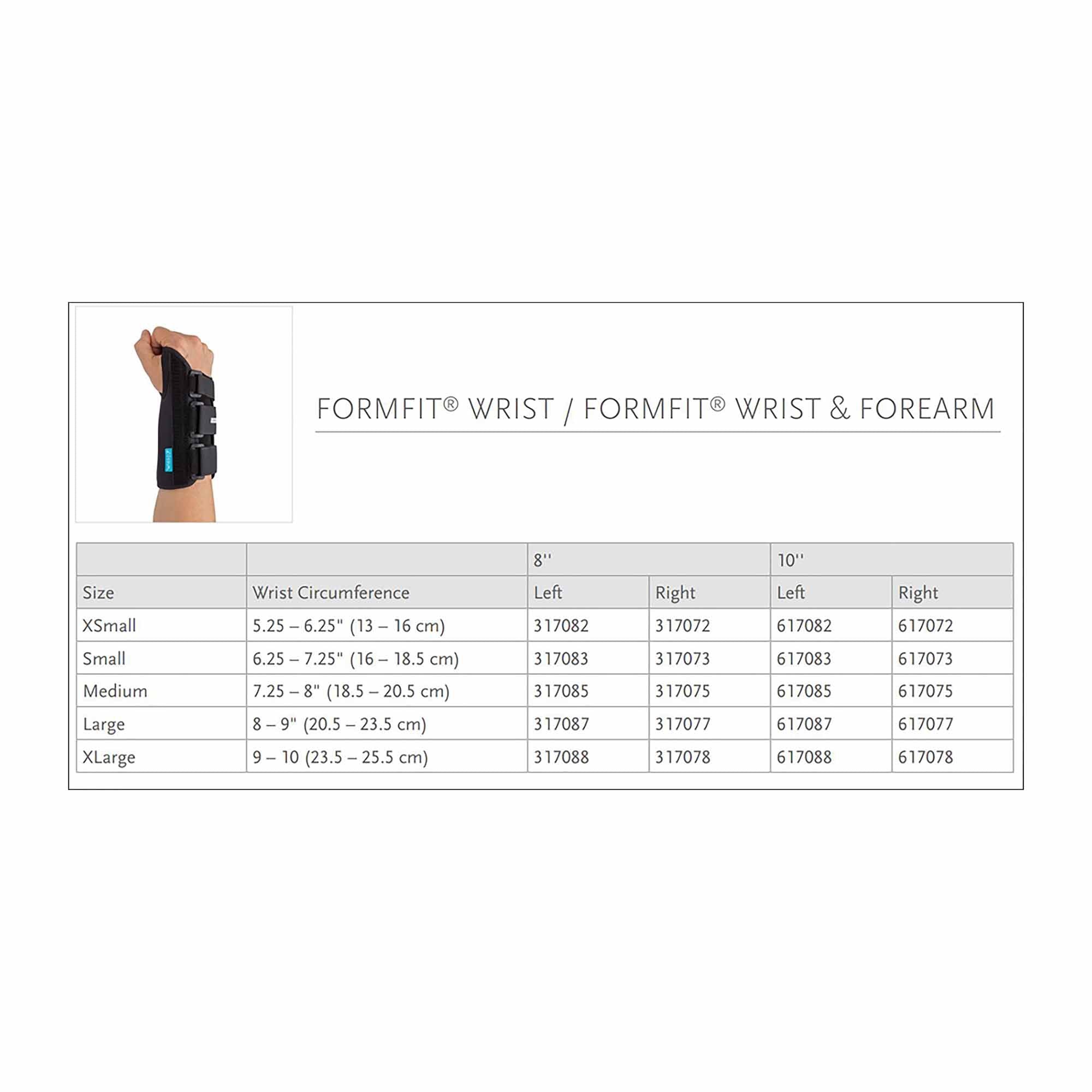 Ossur Formfit® Right Wrist Brace, Small 317073