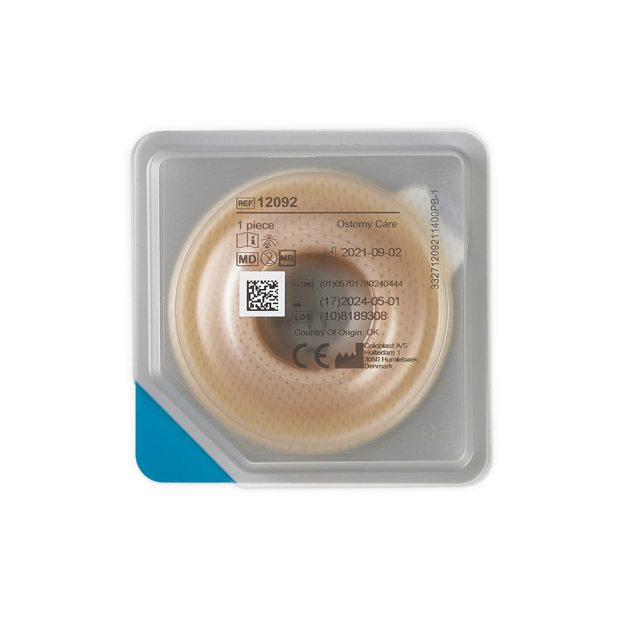 Ostomy Seal Brava® Convex, Starter Hole 1-3/16 Inch (30mm) 12092