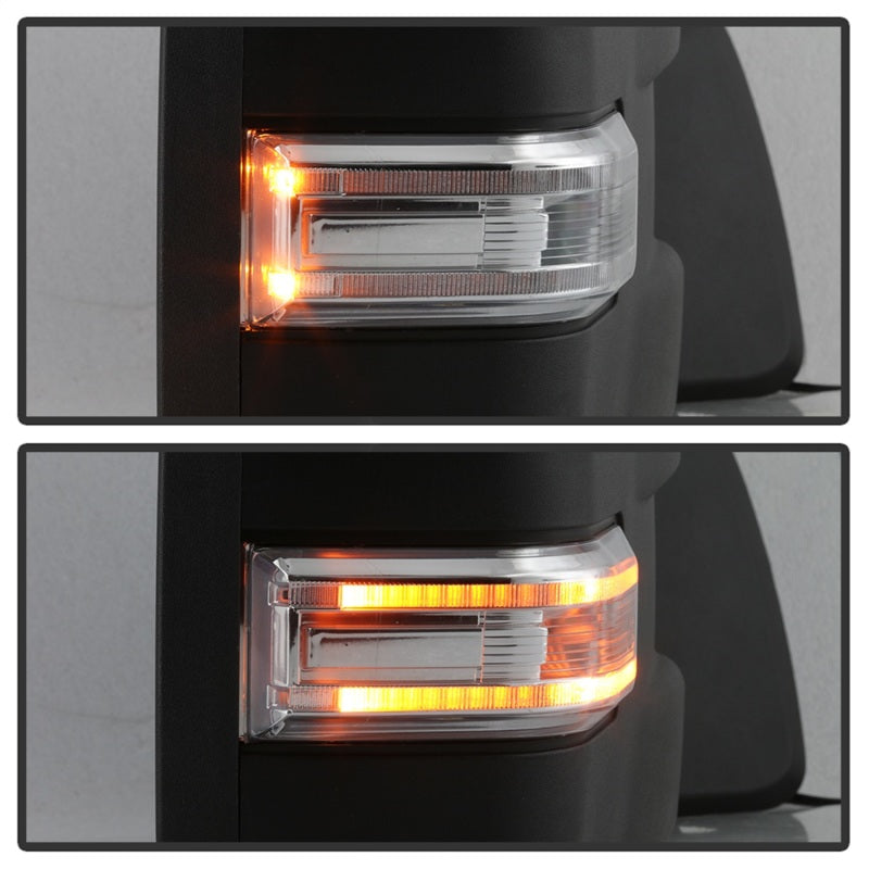 SPYDER xTune 15-17 Ford F-150 Heated LED Telescoping Pwr Mirrors - Clr (Pair) (MIR-FF15015S-G4-PWH-CL-SET) 9943072