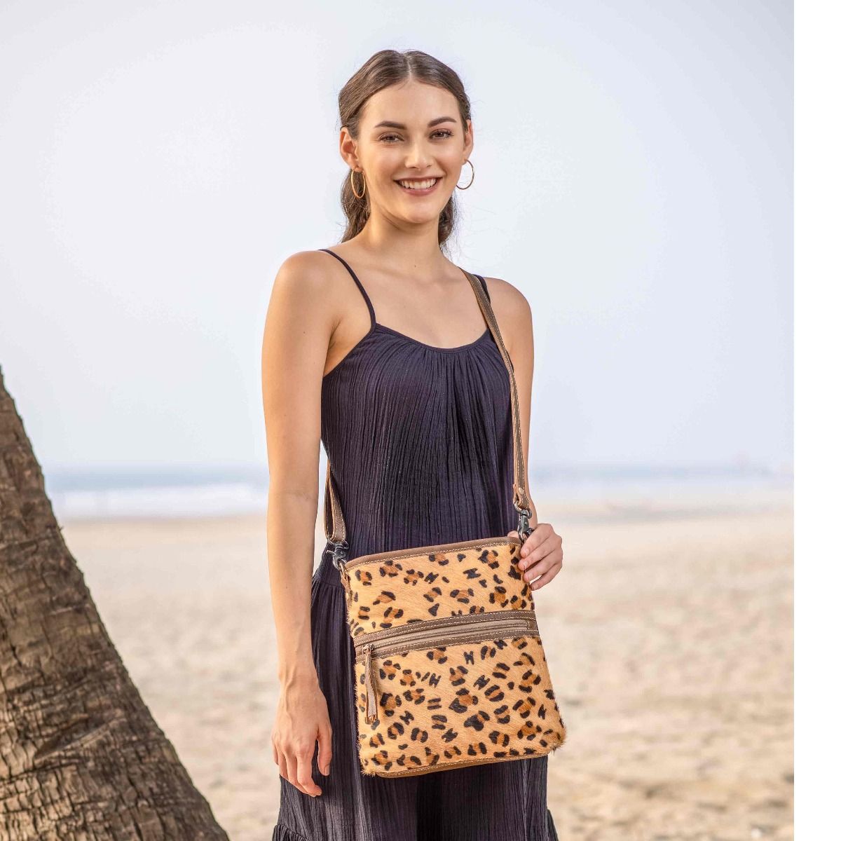 Feisty Leather & Hairon Bag - PhishStones Products
