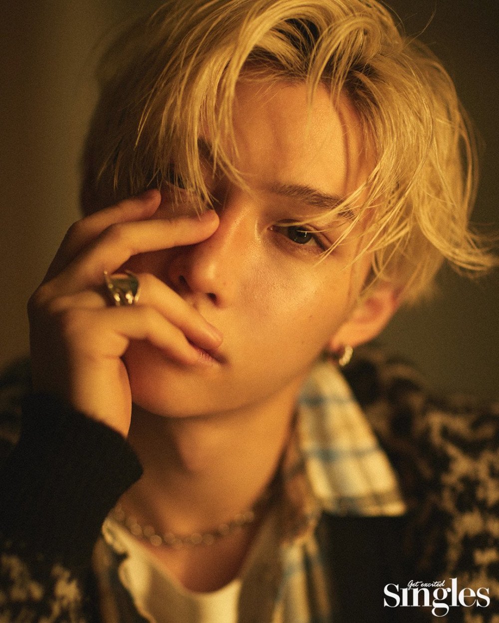 Singles Magazine Korea - Feb 2022 Issue (Cover:  Song Kang  Contents:  Stray Kids Felix)