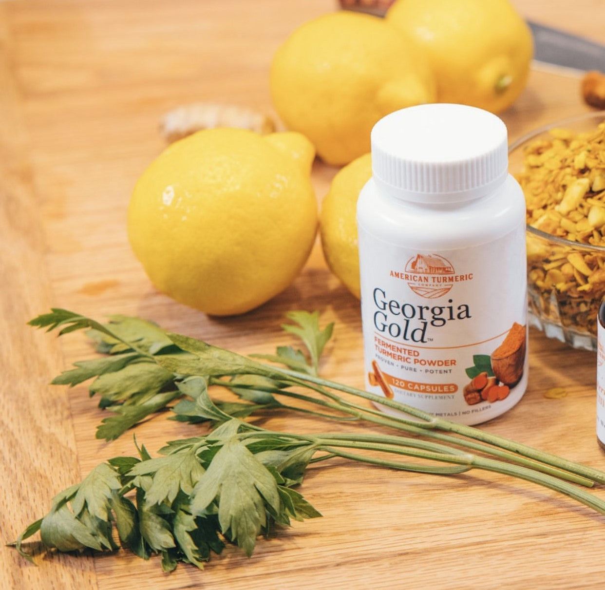 Fermented Turmeric Powder Capsules - Ease Joint Pain and Increase Immune Vitality with Enhanced Bioavailability - 120 Capsules - PhishStones Products
