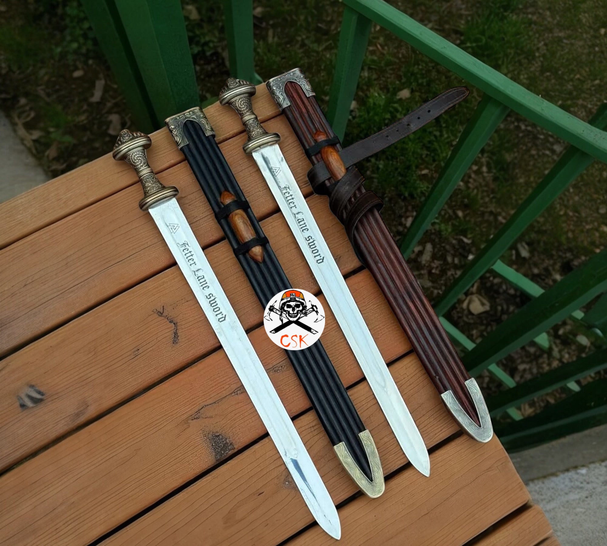 Fetter Lane Sword Set with Ornate Guard & Scabbard - PhishStones Products