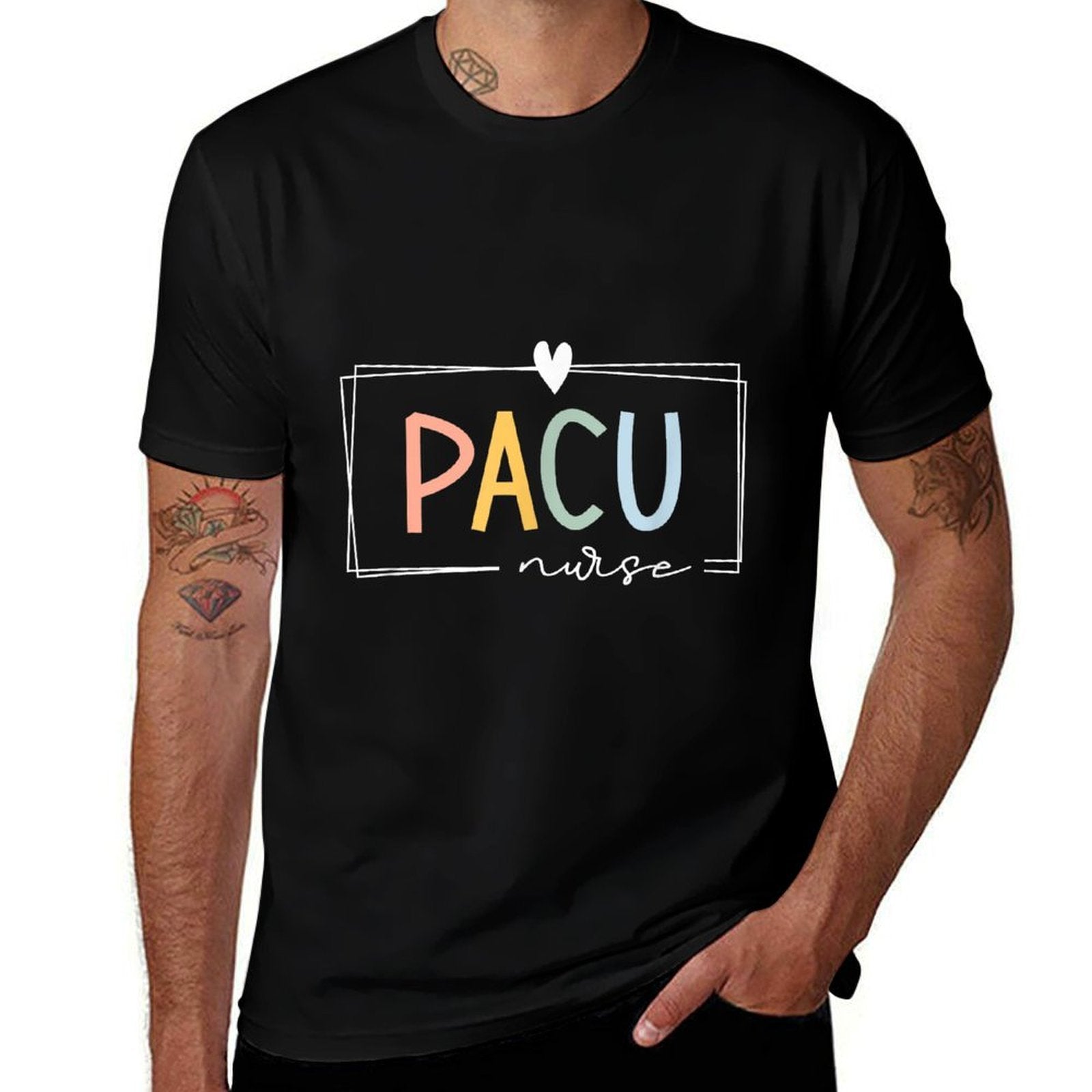 PACU Nurse Post Anesthesia Care Rainbow Registered Nurse RN  Classic T-Shirt