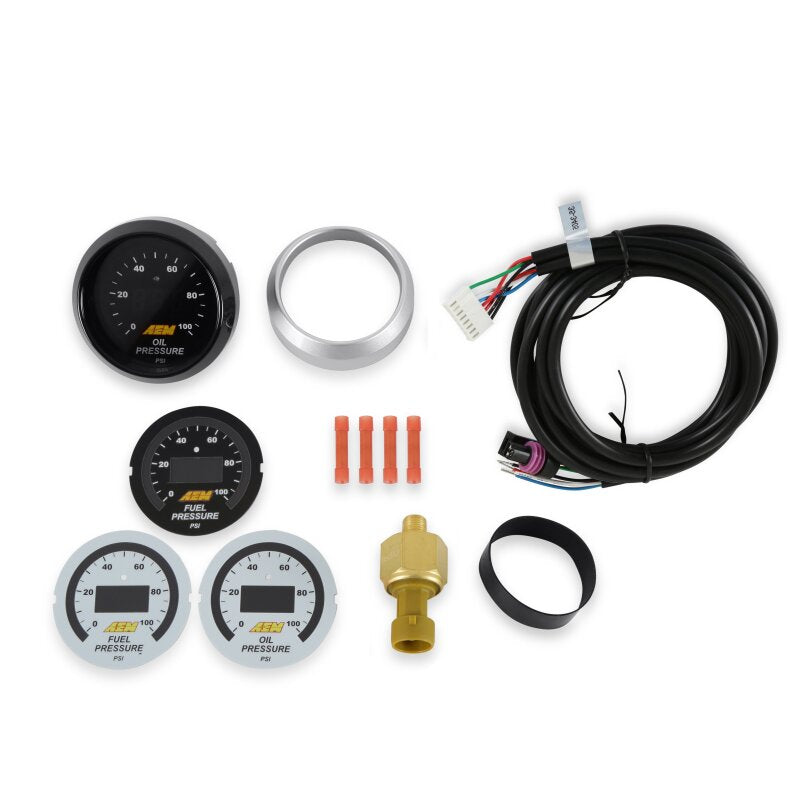 AEM Electronics 52mm Digital Oil Pressure Gauge 0-100 PSI