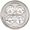 AutoMeter Gauge Quad 5in. 240 Ohm(e) to 33 Ohm(f) Elec Old Tyme White II 1210