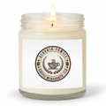 Slavnik Family Coffee Logo Clear Jar Candle 01
