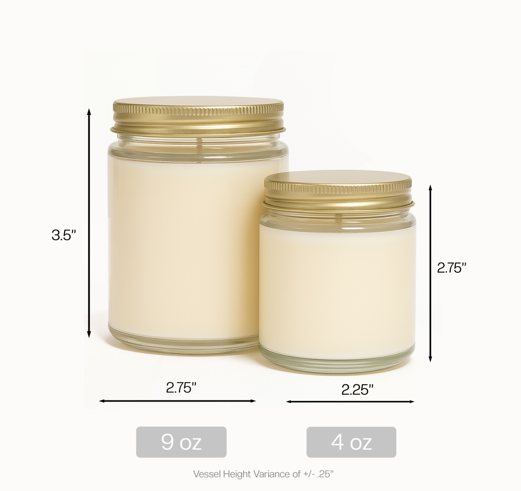 Slavnik Family Coffee Logo Clear Jar Candle 01