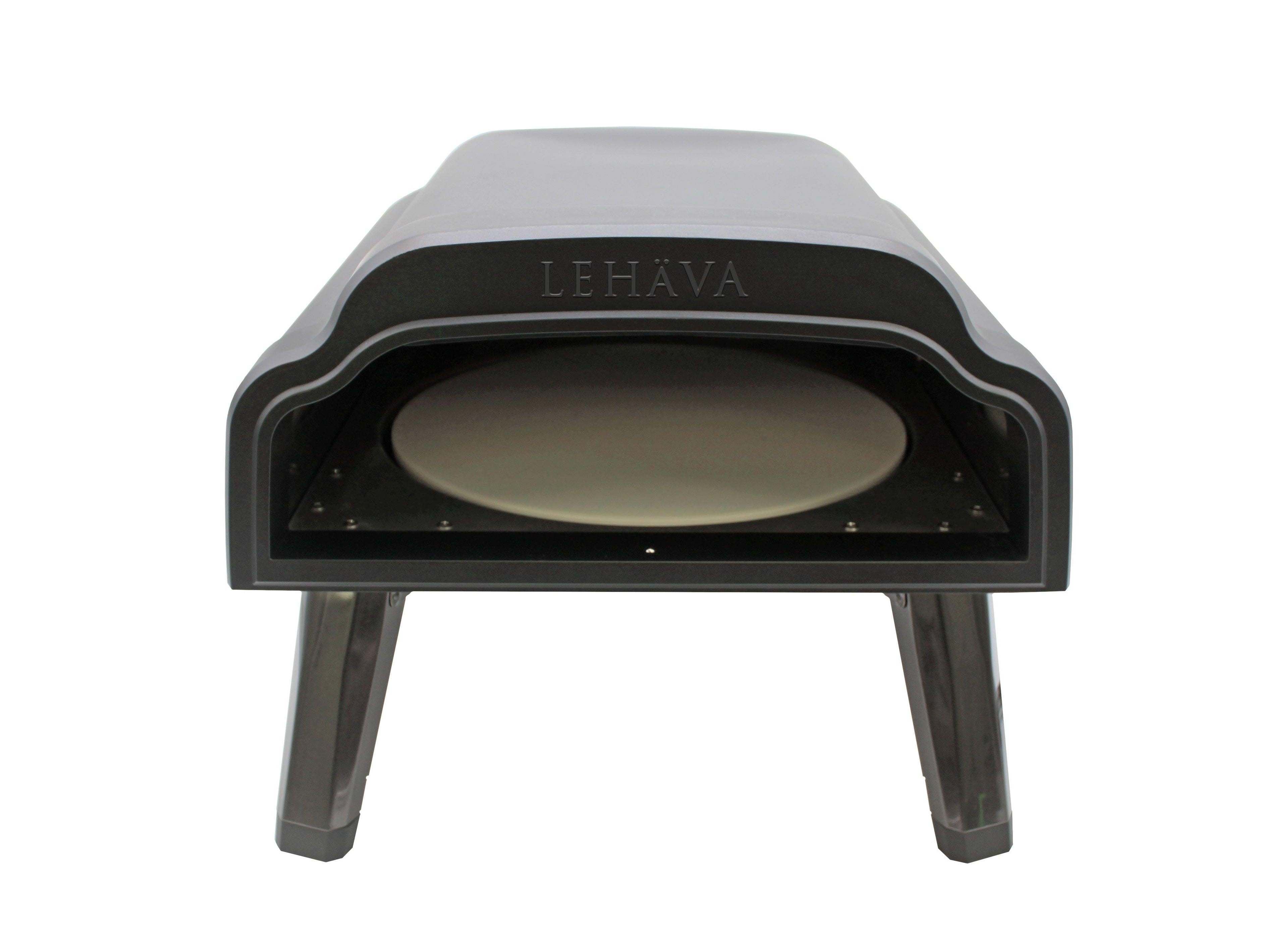 Flame King Outdoor Portable 14-inch Propane Pizza Oven Gas 360 Degree Rotating Stone