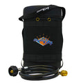 Flame King Propane Gas Hauler Kit-Insulated Protective Carry Case for 5lb Propane Tank plus Adapter Hose