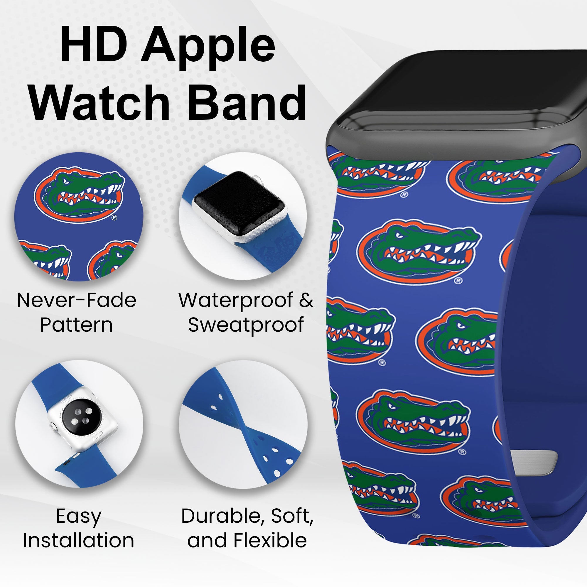 Florida Gators HD Apple Watch Band - PhishStones Products