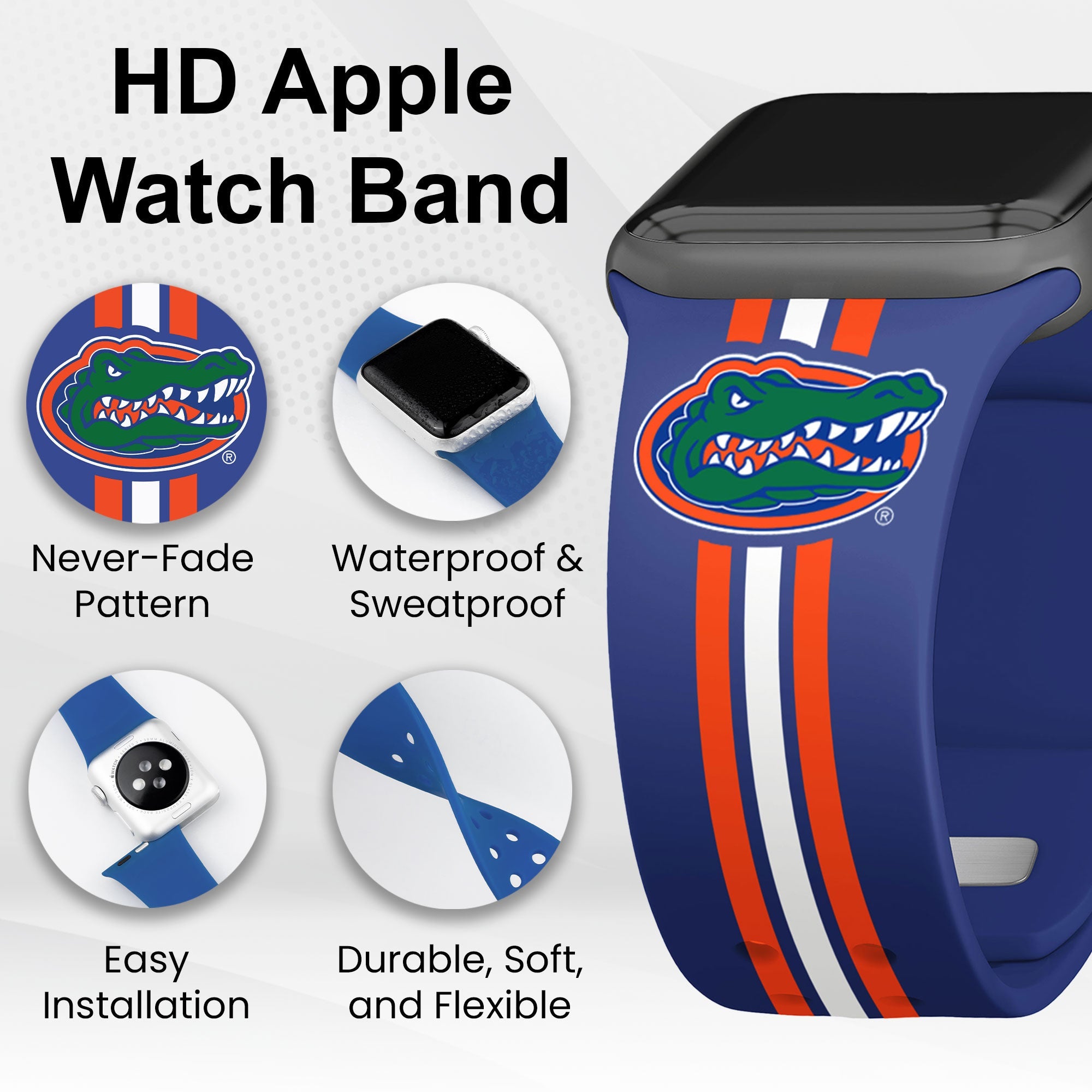Florida Gators HD Apple Watch Band - PhishStones Products